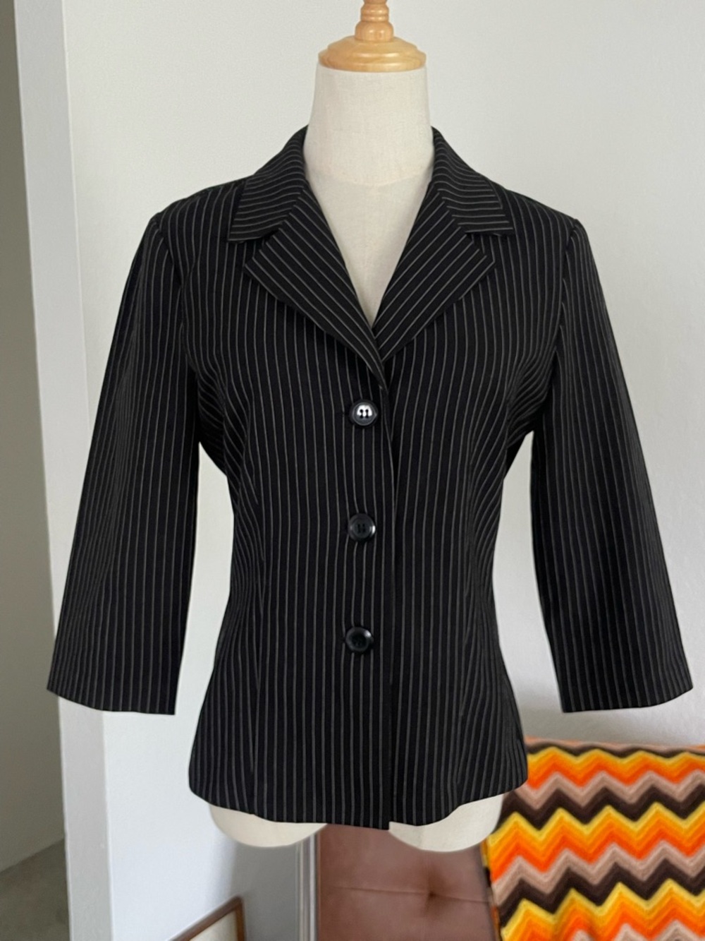 Y2K My Michelle Office Siren Preppy Striped Blazer